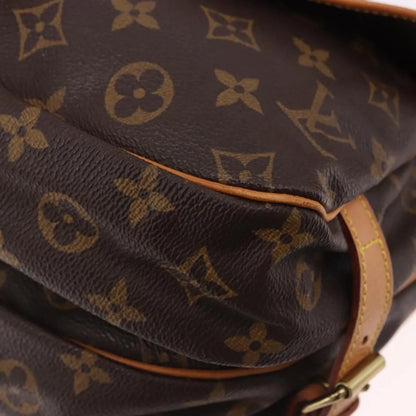 Louis Vuitton Saumur Canvas, Brown, Canvas, Shoulder Bag