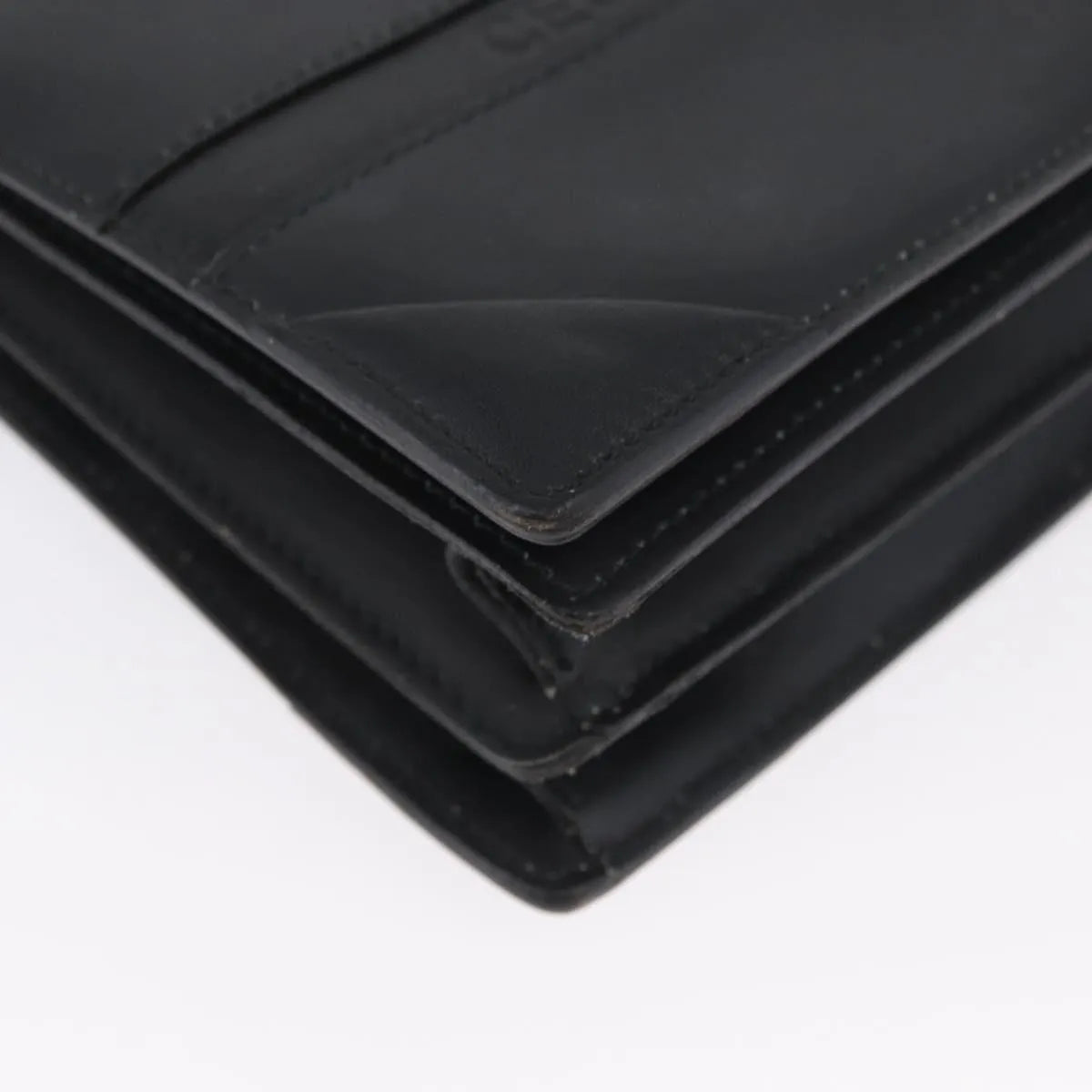 Celine Vintage Leather, Black, Leather, Shoulder Bag