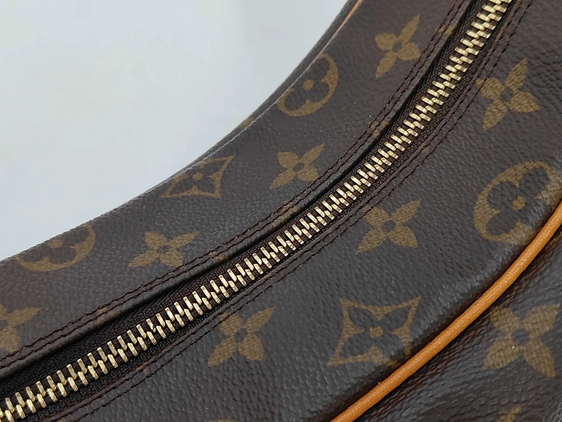 Louis Vuitton Boulogne Monogram Canvas, Brown, Canvas, Handbag