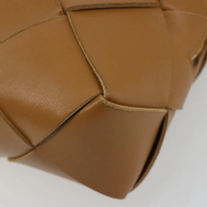 Bottega Veneta Cassette Camera Maxi Intrecciato Leather, Brown, Leather, Shoulder Bag