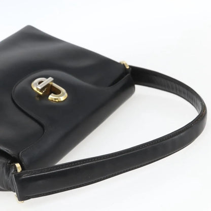 Gucci Vintage Leather, Black, Leather, Handbag