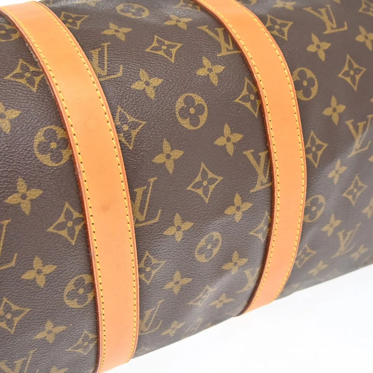 Louis Vuitton Keepall Monogram, Brown, Canvas, Travel Bag