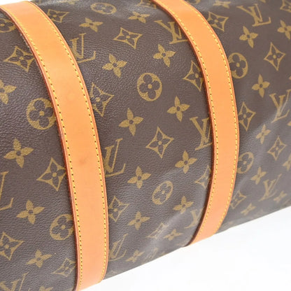 Louis Vuitton Keepall Monogram, Brown, Canvas, Travel Bag