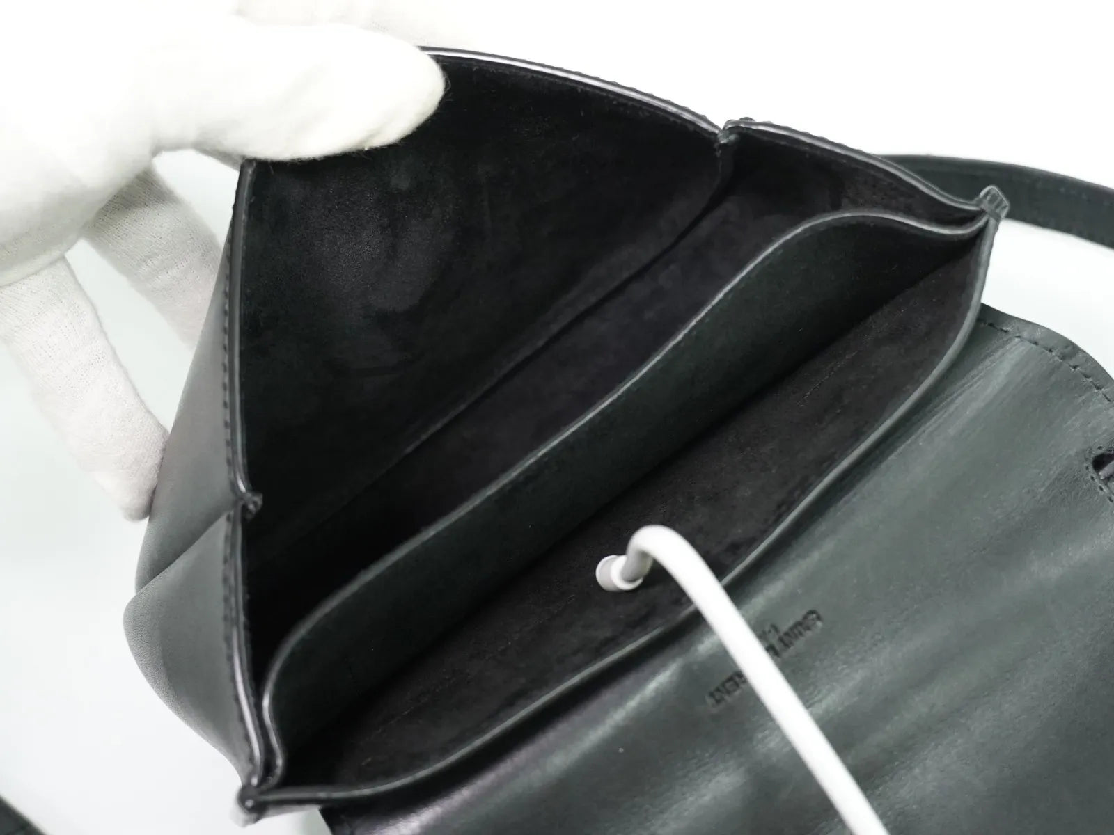 Saint Laurent Kaia Leather, Black, Leather, Shoulder Bag