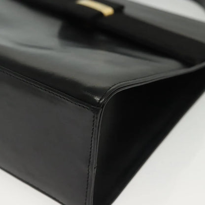 Salvatore Ferragamo Vala Leather, Black, Leather, Handbag
