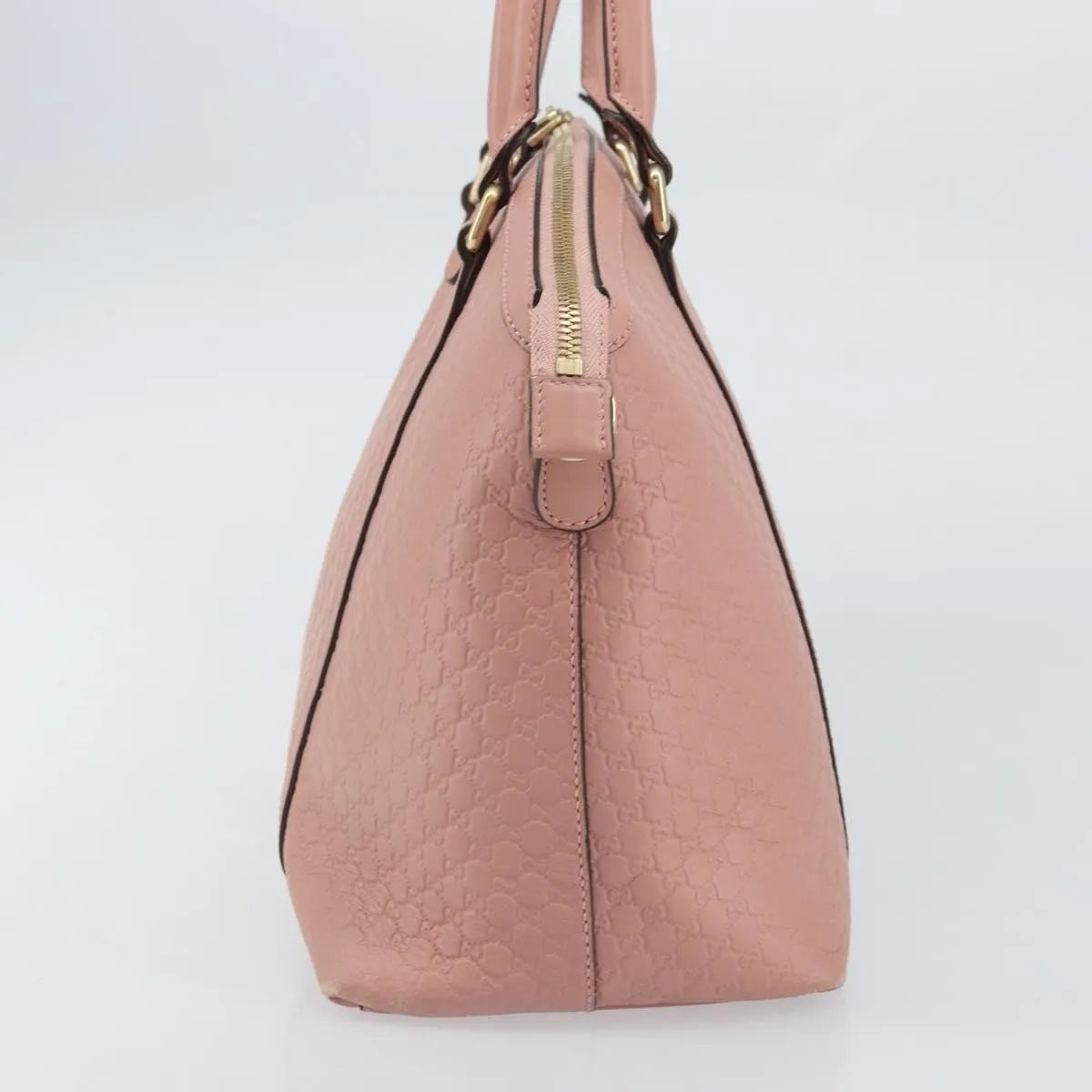 Gucci Britt Convertible Dome Satchel Microguccissima Leather, Pink, Leather, Tote Bag