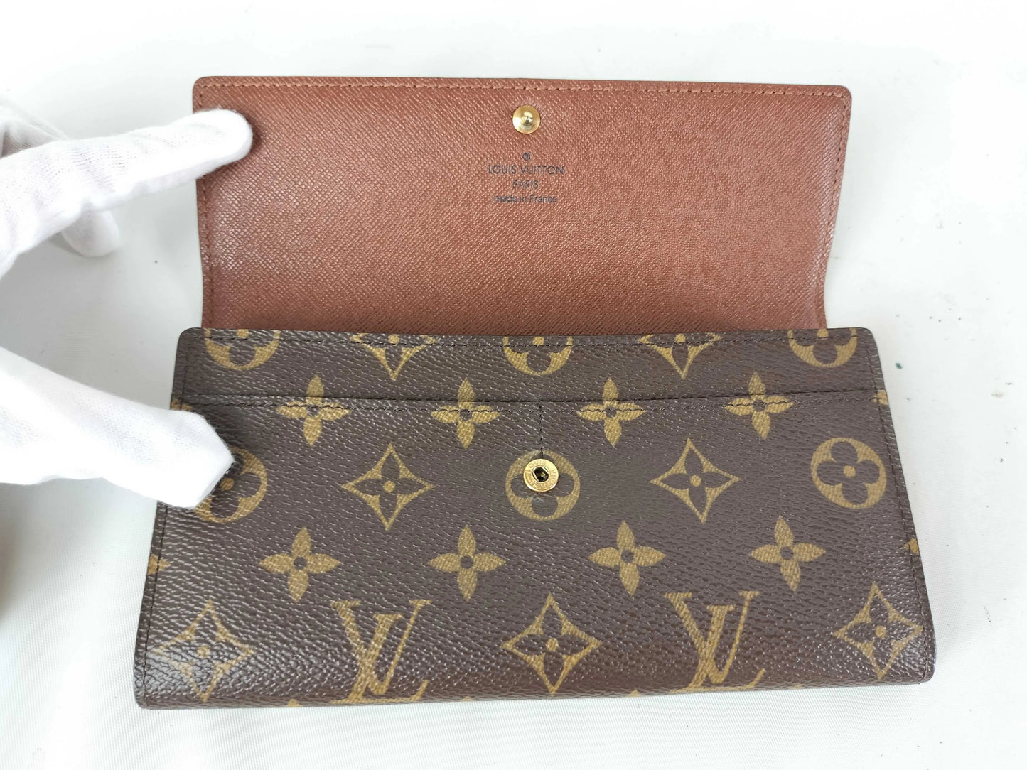 Louis Vuitton Emilie Monogram Canvas, Brown, Canvas, Wallet