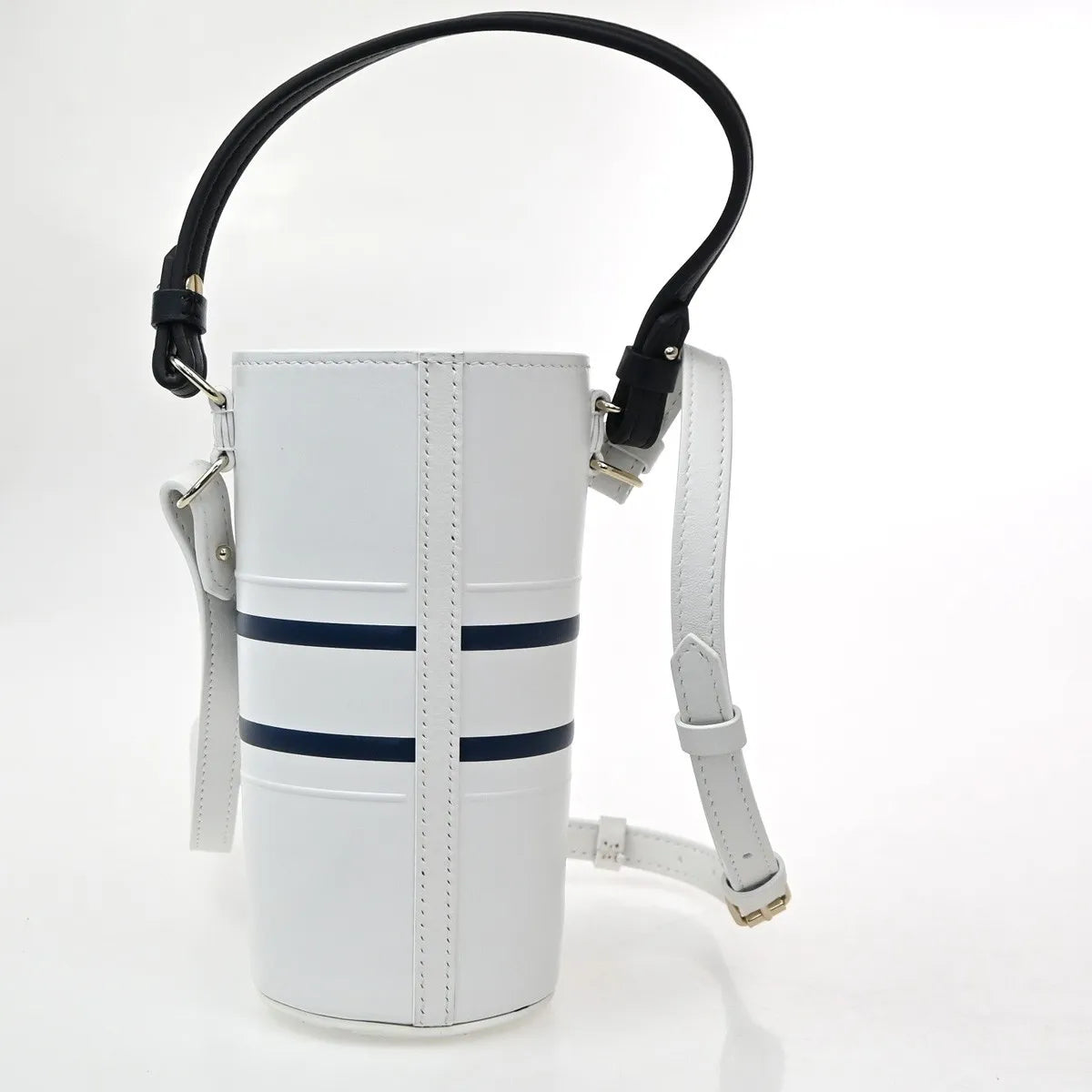 Christian Dior Vibe Bottle Holder Printed Leather, White, Leather, Shoulder Bag
