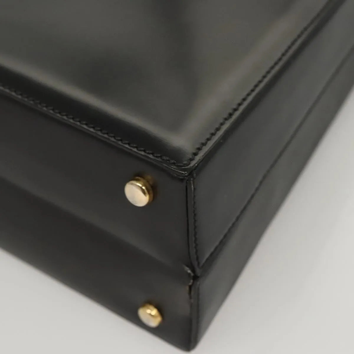 Celine Vintage Leather, Black, Leather, Shoulder Bag
