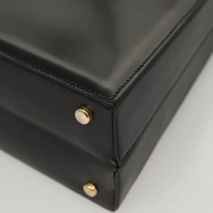 Celine Vintage Leather, Black, Leather, Shoulder Bag
