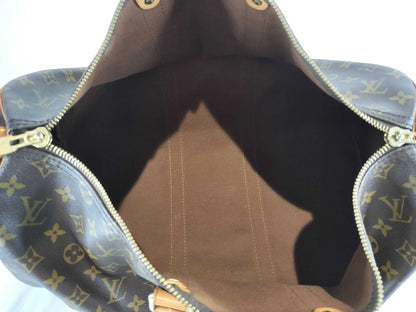 Louis Vuitton keepall bandoulière monogram, Brown, Canvas, Handbag