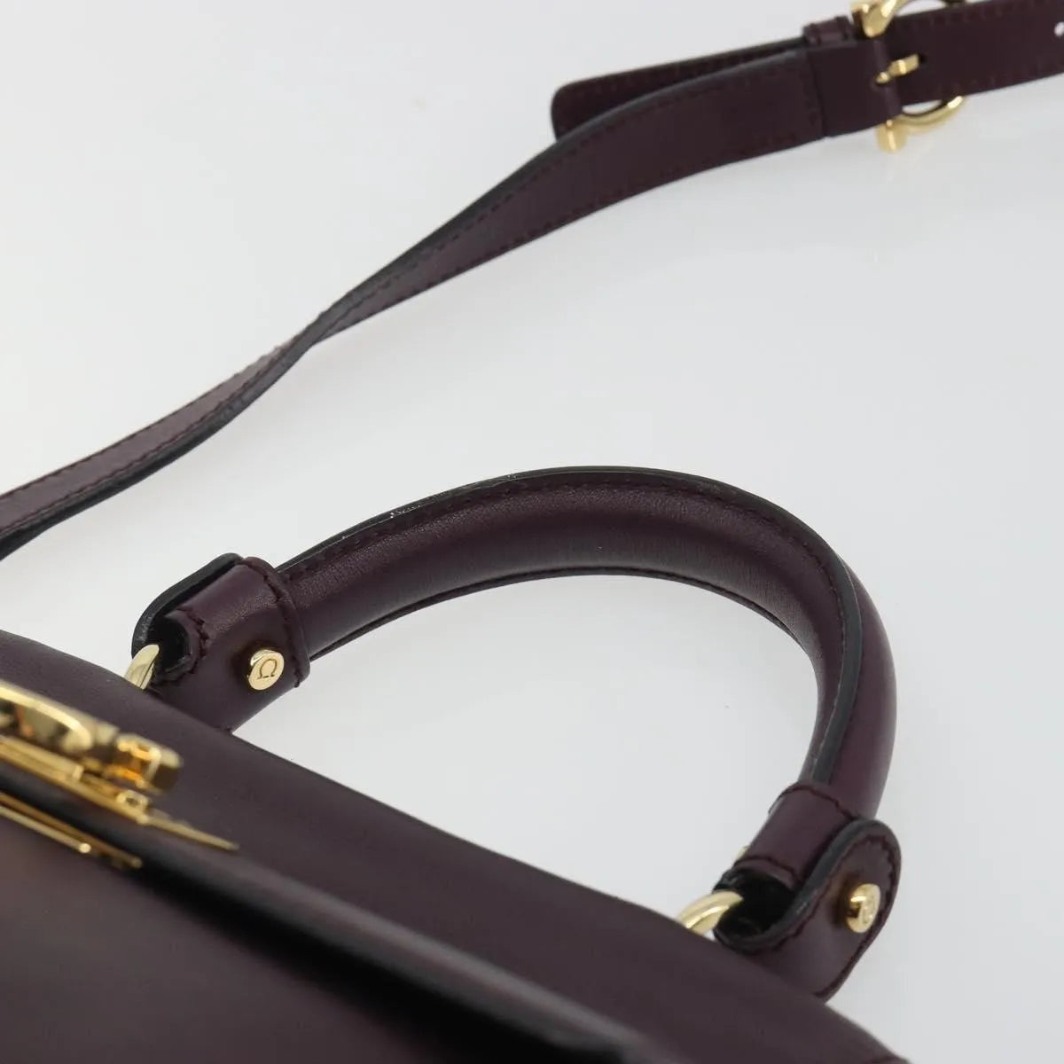 Salvatore Ferragamo Sofia Satchel Smooth Leather, Purple, Leather, Handbag