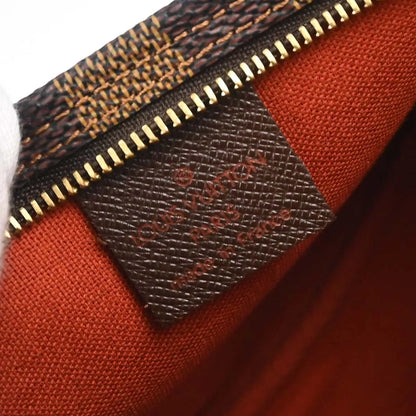 Louis Vuitton Trousse Make Up Damier, Brown, Canvas, Clutch
