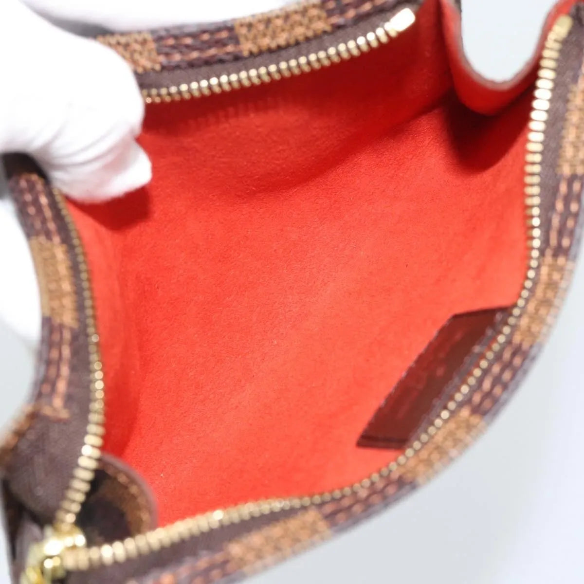 Louis Vuitton Marais Bucket Zip Damier, Brown, Canvas, Clutch