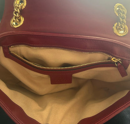 Gucci GG marmont Canvas, Beige, Canvas, Shoulder Bag