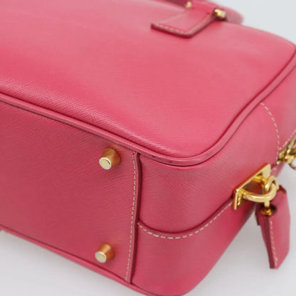 Prada Bauletto Saffiano Leather, Pink, Leather, Handbag