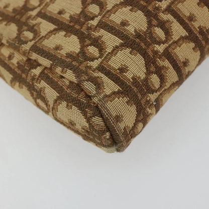 Christian Dior Vintage Trotter Canvas, Brown, Canvas, Clutch
