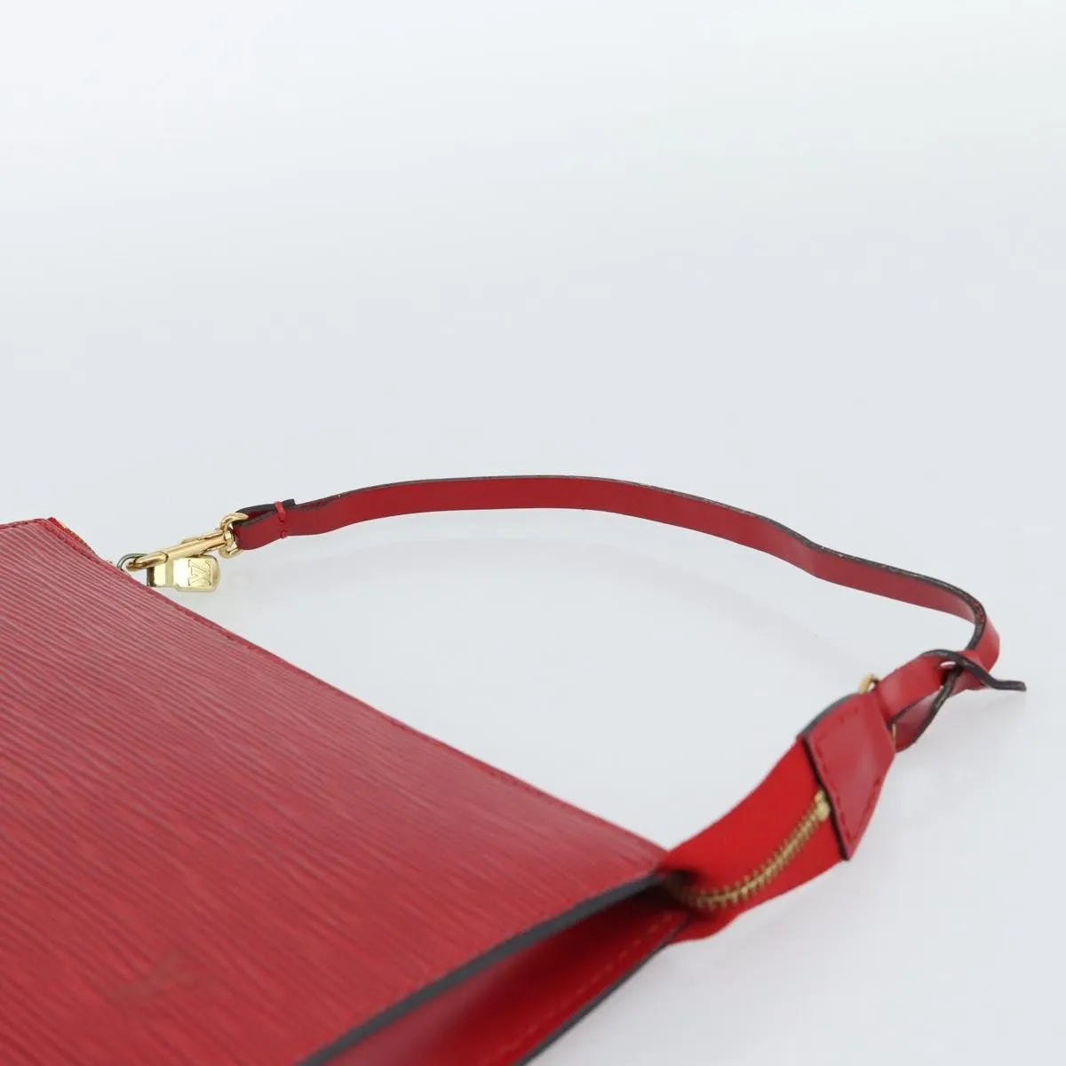 Louis Vuitton Pochette Accessoires Epi, Red, Leather, Clutch