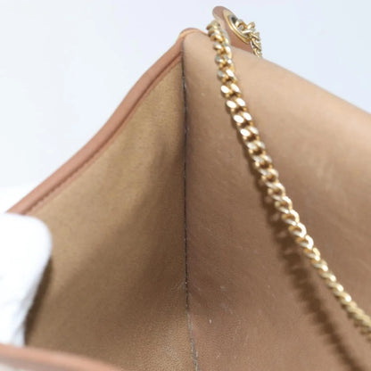 Christian Dior Vintage Honeycomb chain Canvas, Beige, Canvas, Shoulder Bag