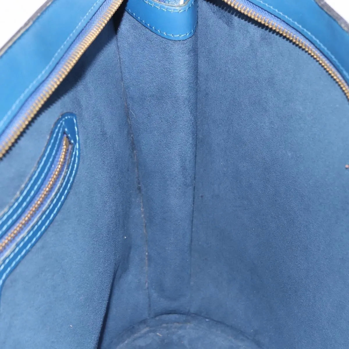 Louis Vuitton Saint Jacques Epi, Blue, Leather, Shoulder Bag