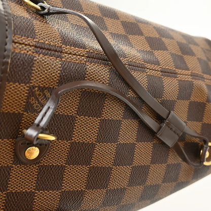 Louis Vuitton Neverfull Tote Damier, Brown, Canvas, Handbag