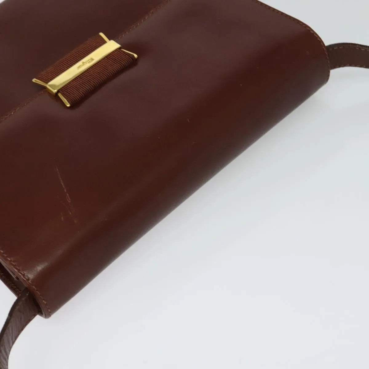 Salvatore Ferragamo Vintage Leather, Brown, Leather, Shoulder Bag
