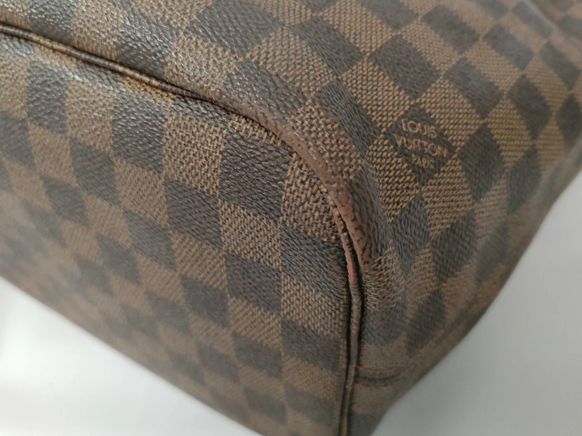 Louis Vuitton Neverfull Tote Damier, Brown, Canvas, Tote Bag