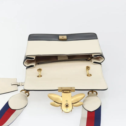 Gucci Queen Margaret Flap Colorblock Leather, Black, Leather, Shoulder Bag