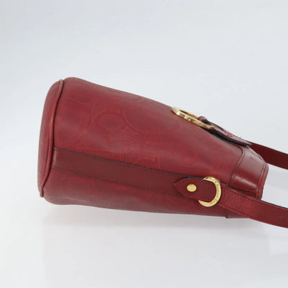 Christian Dior Vintage Trotter Canvas, Red, Canvas, Shoulder Bag