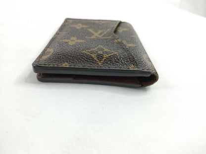 Louis Vuitton pocket organizer Canvas, Brown, Canvas, Card Holder