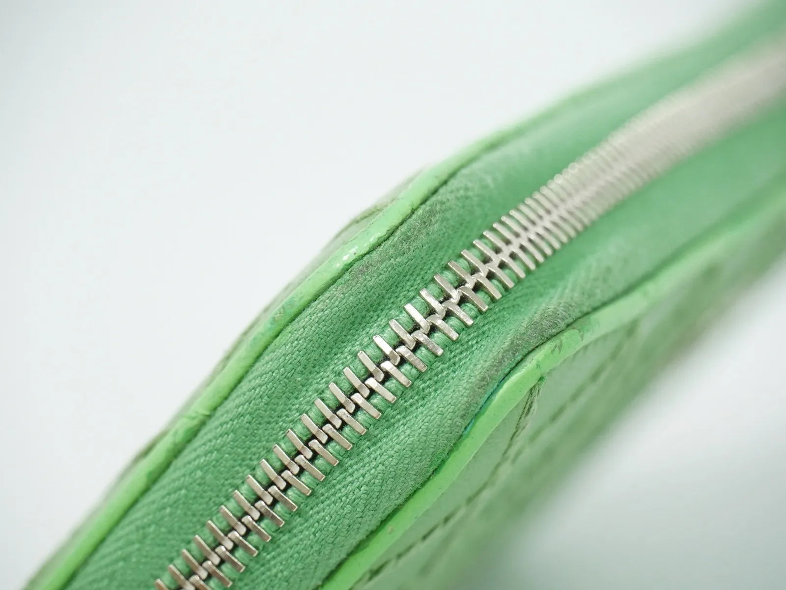 Chanel Wild Stitch Topics Wallet Lambskin, Green, Leather, Wallet