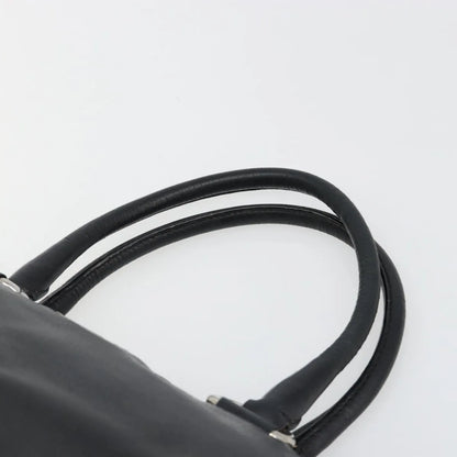 Prada Top Handle Tote Leather, Black, Leather, Tote Bag