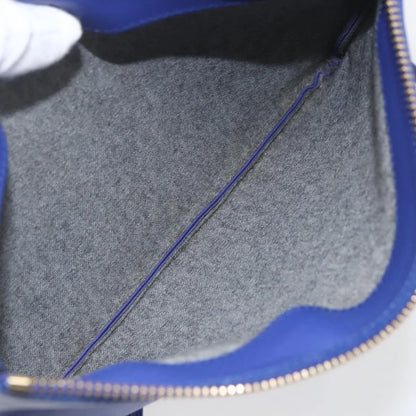 Celine Trio Leather, Blue, Leather, Shoulder Bag