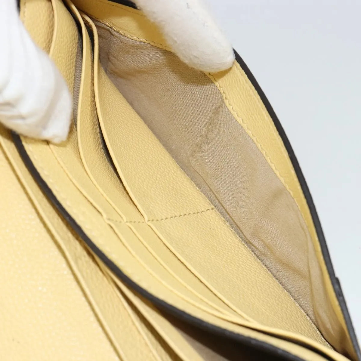 Chloe Marcie Continental Leather, Yellow, Leather, Wallet