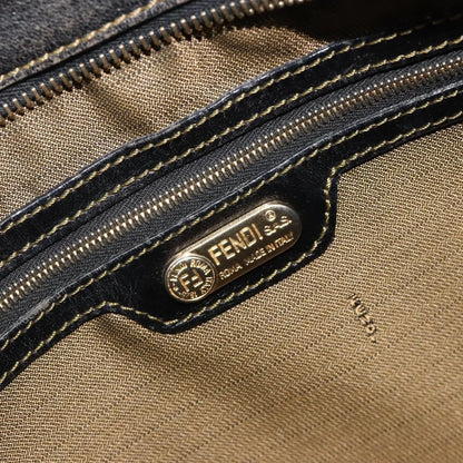 Fendi Chef Hobo Zucca Canvas, Brown, Canvas, Shoulder Bag