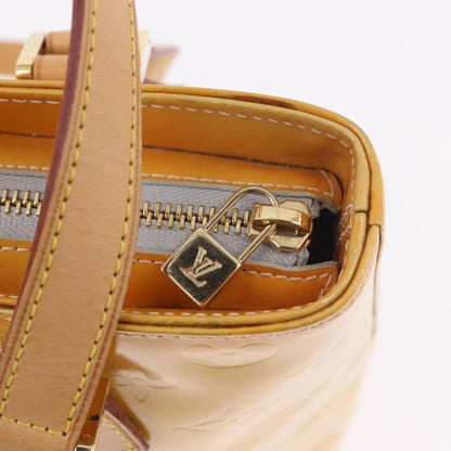 Louis Vuitton Houston Monogram Vernis, Yellow, Patent Leather, Handbag