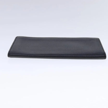 Louis Vuitton Porte Cartes Taiga Leather, Gray, Leather, Wallet