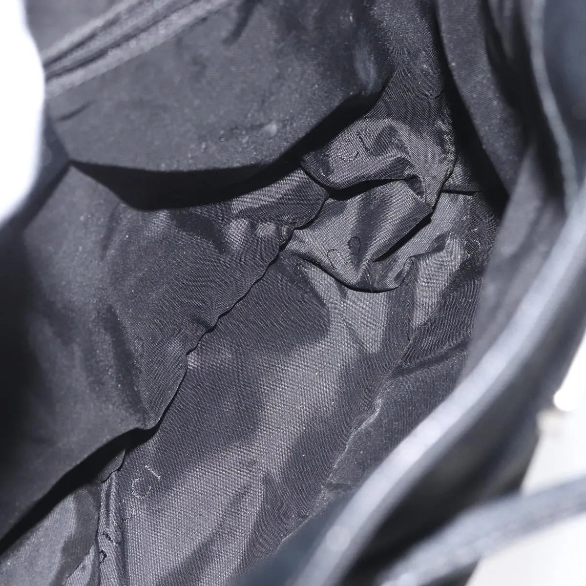 Gucci Vintage Flap Nylon, Black, Nylon, Backpack