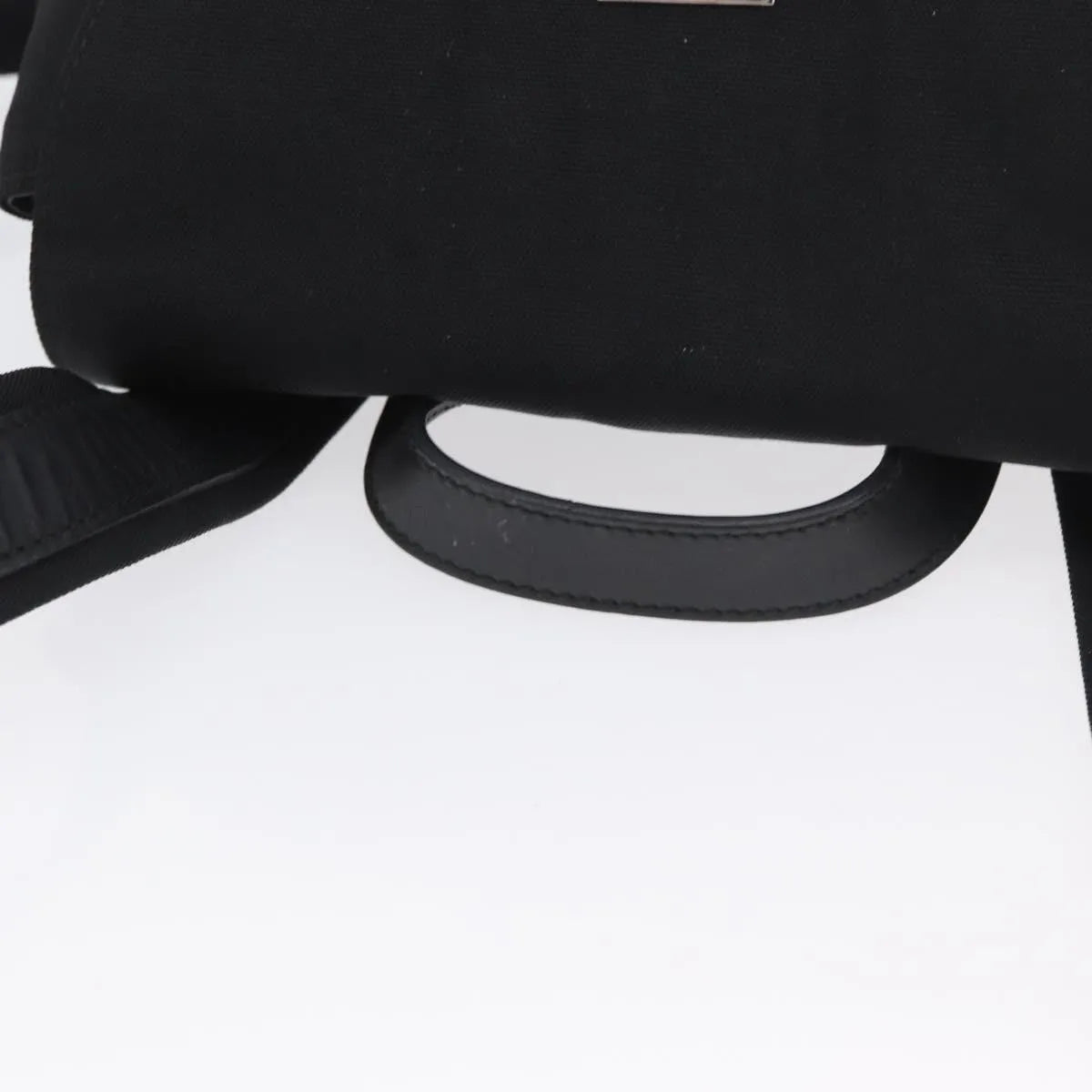 Gucci Vintage Flap Nylon, Black, Nylon, Backpack