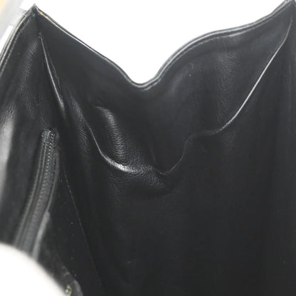 Salvatore Ferragamo Gancini Leather, Black, Leather, Shoulder Bag
