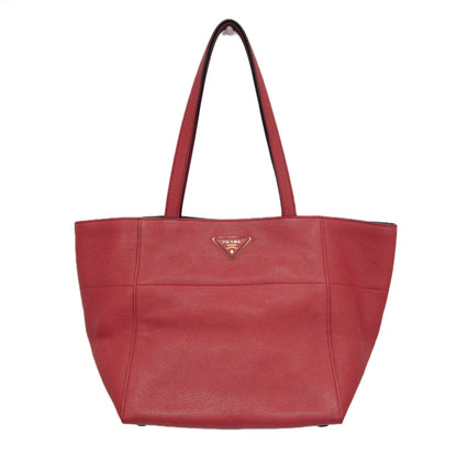 Prada Vintage Tote Leather, Red, Leather, Tote Bag