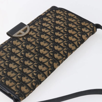 Christian Dior Vintage Trotter Canvas, Navy, Canvas, Shoulder Bag