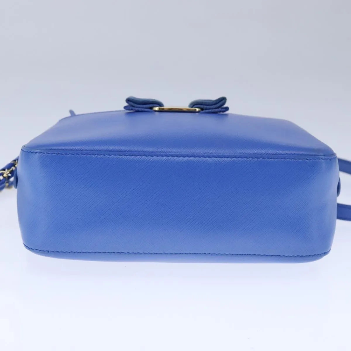Salvatore Ferragamo Vala Leather, Blue, Leather, Shoulder Bag