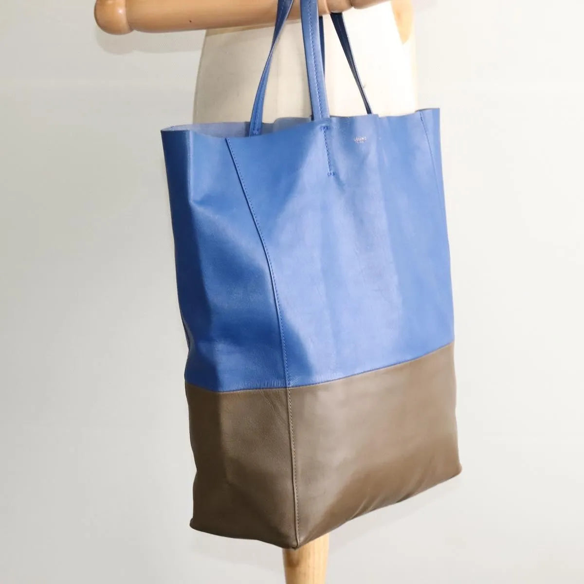 Celine Vertical Cabas Tote Leather, Multicolour, Leather, Tote Bag