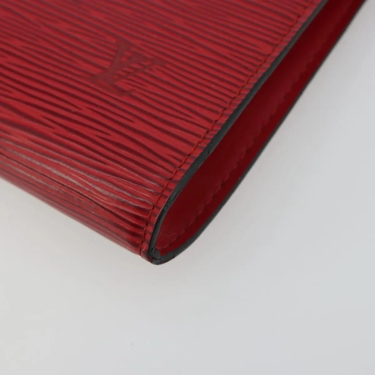 Louis Vuitton Pochette Accessoires Epi, Red, Leather, Clutch
