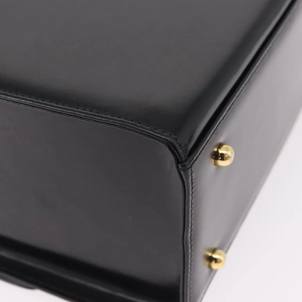 Versace Vintage Leather, Black, Leather, Handbag