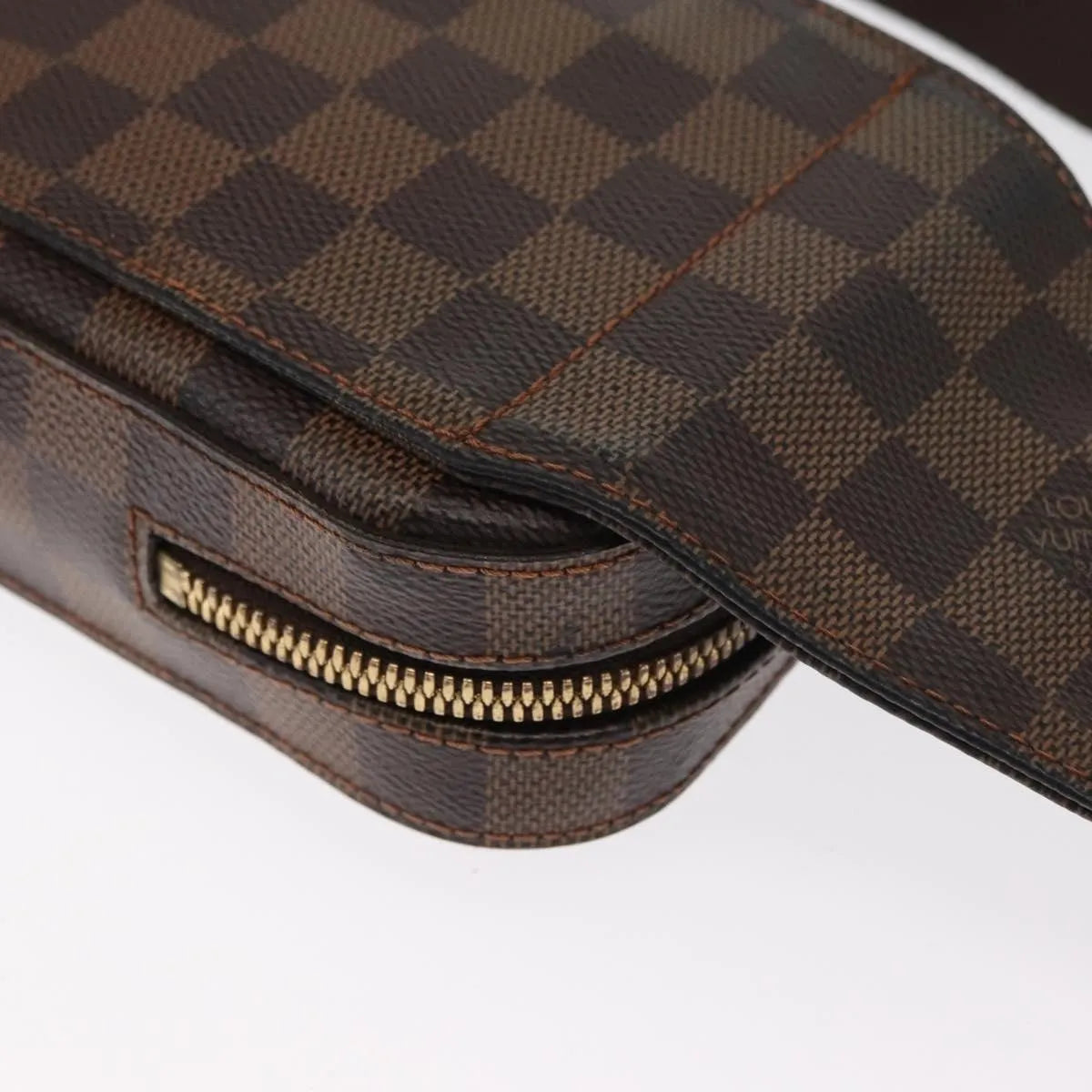 Louis Vuitton Geronimos Waist Damier, Brown, Canvas, Shoulder Bag