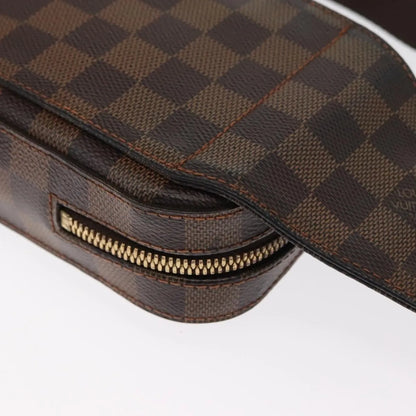 Louis Vuitton Geronimos Waist Damier, Brown, Canvas, Shoulder Bag
