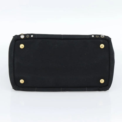 Prada Canapa Convertible Tote Rhinestone Embellished Canvas, Black, Canvas, Handbag