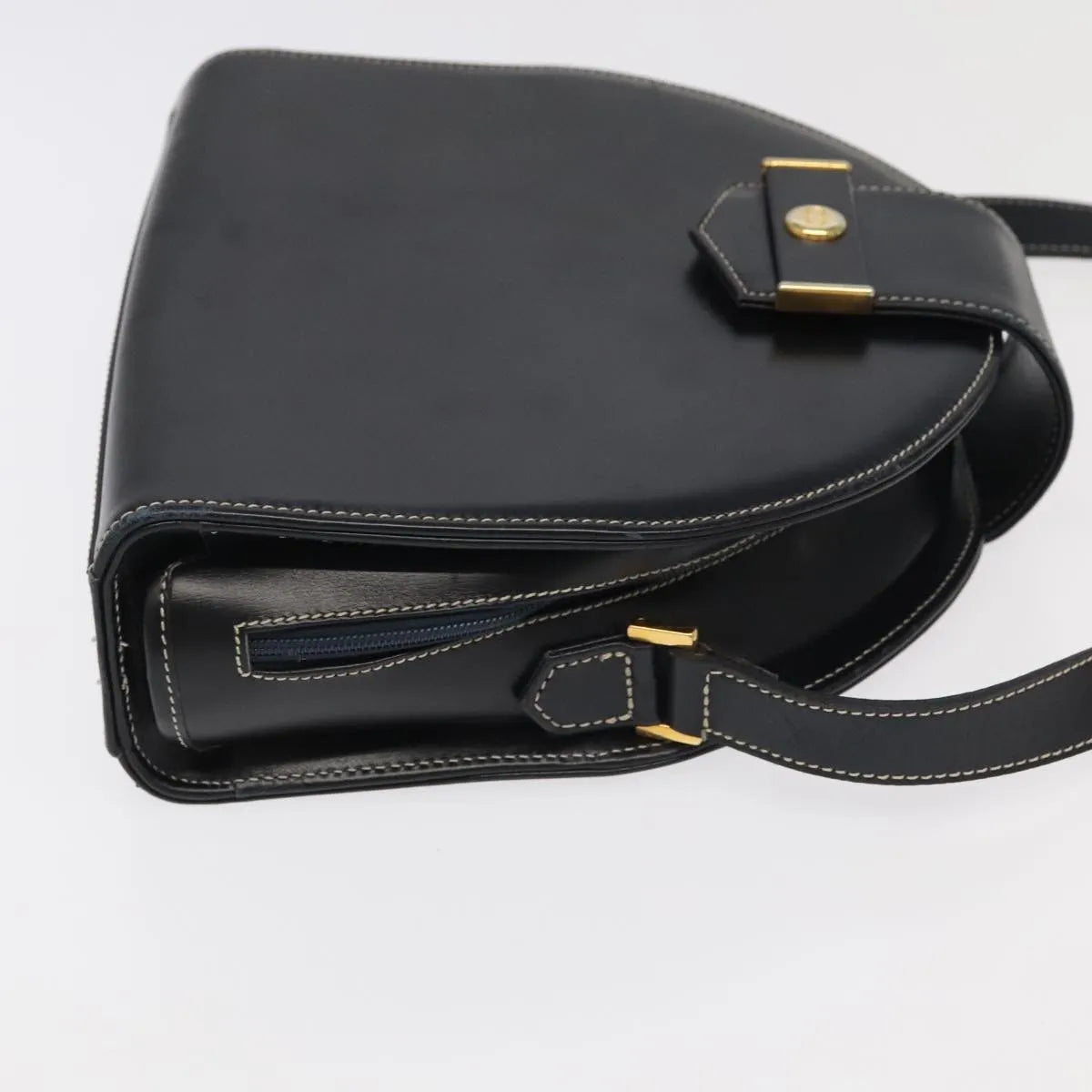 Christian Dior Vintage Leather, Black, Leather, Shoulder Bag